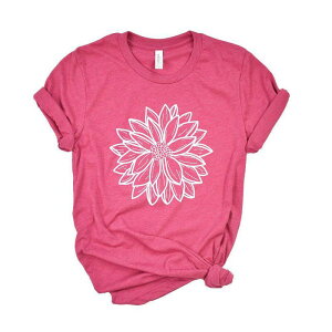 Simply Sage Market ���f�B�[�X �g�b�v�X T�V���c �O���t�B�b�N Simply Sage Market Dahlia Short Sleeve Graphic Tee Raspberry