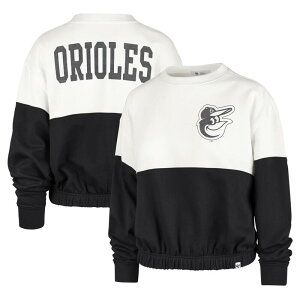 �t�H�[�e�B�Z�u���u�����h ���f�B�[�X �g�b�v�X T�V���c �X�E�F�b�g 47 Brand Women's '47 White/Black Baltimore Orioles Take Two Bonita Pullover Sweatshirt Orl White �z���C�g