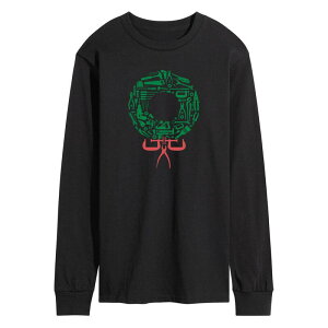 �A�j���L�����N�^�[ �����Y �g�b�v�X T�V���c �O���t�B�b�N Licensed Character Men's Tool Wreath Long Sleeve Graphic Tee Black �u���b�N