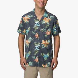 ���[�t �����Y �g�b�v�X T�V���c Men's REEF Arroyo Button Front Air Cool Woven Shirt Caviar