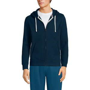 �����Y�G���h �����Y �g�b�v�X T�V���c �p�[�J�[ Men's Lands' End Seriousweats Long Sleeve Full Zip Hoodie Radiant Navy �l�C�r�[