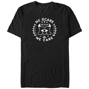 �f�B�Y�j�[ �s�N�T�[ �����Y �g�b�v�X T�V���c �g�[�� �O���t�B�b�N Disney / Pixar's Monsters Inc We Scare Because We Care Big & Tall Graphic Tee Black �u���b�N