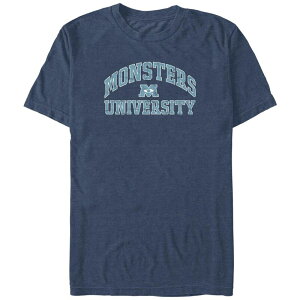 yz fBYj[ sNT[ Y TVc gbvX Disney / Pixar's Monsters University Logo Big & Tall Graphic Tee Navy Heather