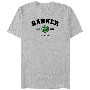 �}�[�x�� �����Y �g�b�v�X T�V���c �g�[�� �O���t�B�b�N Big & Tall Marvel The Incredible Hulk Banner Est. 1962 Dayton Graphic Tee Athletic Heather �w�U�[
