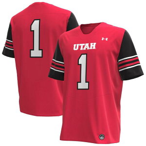 A_[A[}[ Y gbvX TVc W[W[ Men's Under Armour #1 Red Utah Utes Replica Football Jersey Ute Red bh