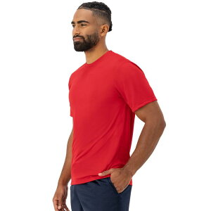 �w�C���Y �����Y �g�b�v�X �V���c Men's HanesR Sport Cool DRI 2-Pack Performance T-Shirt Deep Red ���b�h
