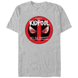 �}�[�x�� �����Y �g�b�v�X T�V���c �O���t�B�b�N Men's Marvel Deadpool And Wolverine That's Kidpool The Dirtiest Graphic Tee Athletic Heather �w�U�[