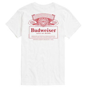 �A�j���L�����N�^�[ �����Y �g�b�v�X T�V���c �g�[�� �O���t�B�b�N Licensed Character Big & Tall Budweiser King Of Beers Graphic Tee White �z���C�g