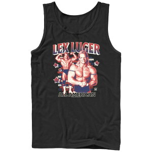 AjLN^[ Y gbvX TVc OtBbN Licensed Character Men's WWE Lex Luger Americana Graphic Tank Top Black ubN