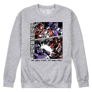 �A�j���L�����N�^�[ �����Y �g�b�v�X T�V���c �X�E�F�b�g �t���[�X Licensed Character Men's Transformers One Shall Stand Fleece Sweatshirt Heather Gray �O���[