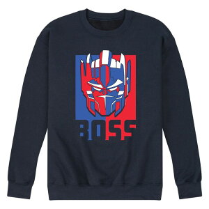�A�j���L�����N�^�[ �����Y �g�b�v�X T�V���c �X�E�F�b�g �t���[�X Licensed Character Men's Transformers OP Boss Fleece Sweatshirt Navy �l�C�r�[