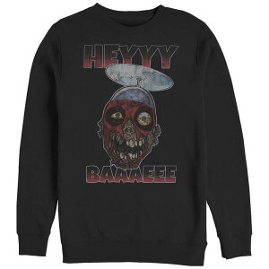 �}�[�x�� �����Y �g�b�v�X T�V���c �g�[�� �t���[�X �O���t�B�b�N Big & Tall Marvel Deadpool Hey Baaaeee Graphic Fleece Black �u���b�N
