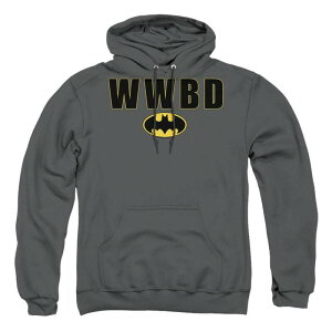 yz CZX LN^[ Y jbgEZ[^[ AE^[ Batman Wonder Womanbd Logo Adult Pull Over Hoodie Charcoal
