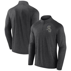 �v���t�@�C�� �����Y �g�b�v�X T�V���c �g�[�� Men's Profile Black Chicago White Sox Big & Tall Raglan Quarter-Zip Top Sox Black �u���b�N
