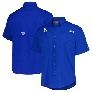 �R�����r�A �����Y �g�b�v�X T�V���c �_�E�� Men's Columbia Royalos Angeles Dodgers Tamiami Omni-Shade Button-Down Shirt Lad Blue �u���[