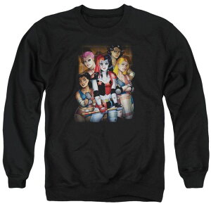 yz CZX LN^[ Y jbgEZ[^[ AE^[ Batman Bad Girls Adult Crewneck Sweatshirt Black