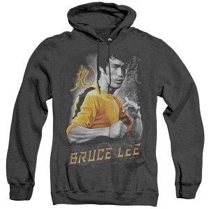 yz CZX LN^[ Y jbgEZ[^[ AE^[ Bruce Lee Yellow Dragon Adult Heather Hoodie Black