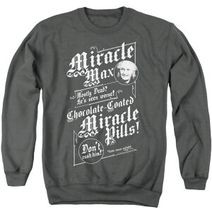 yz CZX LN^[ Y jbgEZ[^[ AE^[ Princess Bride Miracle Max Adult Crewneck Sweatshirt Charcoal