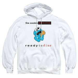 yz CZX LN^[ Y jbgEZ[^[ AE^[ Sesame Street Ready To Dine Adult Pull Over Hoodie White