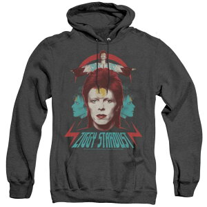 yz CZX LN^[ Y jbgEZ[^[ AE^[ David Bowie Ziggy Heads Adult Heather Hoodie Black