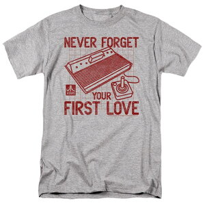 �A�j���L�����N�^�[ �����Y �g�b�v�X T�V���c Licensed Character Atari First Love Short Sleeve Adult-shirt Athletic Heather �w�U�[