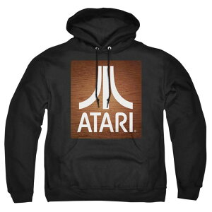 yz CZX LN^[ Y jbgEZ[^[ AE^[ Atari Classic Wood Square Adult Pull Over Hoodie Black