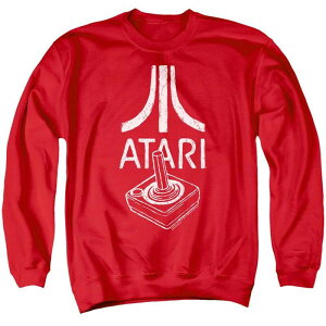 yz CZX LN^[ Y jbgEZ[^[ AE^[ Atari Joystick Logo Adult Crewneck Sweatshirt Red