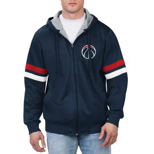 yz J[ oNX Y WPbgEu] AE^[ Men's G-III Sports by Carl Banks Navy Washington Wizards Contender Full-Zip Hoodie Jacket Wiz Navy