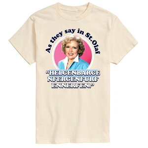 �A�j���L�����N�^�[ �����Y �g�b�v�X T�V���c Licensed Character Men's Golden Girls As We Say In St Olaf Tee Beige �x�[�W��