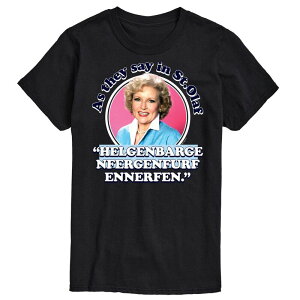 �A�j���L�����N�^�[ �����Y �g�b�v�X T�V���c Licensed Character Men's Golden Girls As We Say In St Olaf Tee Black �u���b�N