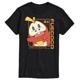 【送料無料】 ライセンス キャラクター メンズ Tシャツ トップス Men's Pokemon Fuecoco Stats Graphic Tee Black