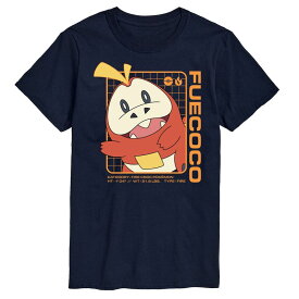 【送料無料】 ライセンス キャラクター メンズ Tシャツ トップス Men's Pokemon Fuecoco Stats Graphic Tee Navy