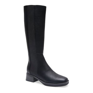 GA\[Y fB[X V[Y u[cECu[c Aerosoles Daria Women's Knee-High Equestrian Boots Black Grainy Faux Leat ubN