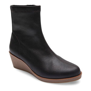 �G�A���\�[���Y ���f�B�[�X �V���[�Y �u�[�c�E���C���u�[�c �A���N�� Aerosoles Binnie Women's Wedge Ankle Boots Java Stretch Pebbled