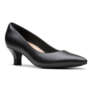 N[NX fB[X V[Y pvX U[ Clarks Kepley Vine Women's Leather Pumps Black ubN