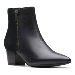 N[NX fB[X V[Y u[cECu[c AN U[ ClarksR Ellanie Vibe Women's Leather Ankle Boots Black ubN