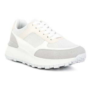 �����h�����O ���f�B�[�X �V���[�Y �X�j�[�J�[ ���[�X London Rag Nairobi Women's Non-Ordinary Lace Up Sneakers White �z���C�g