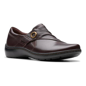 yz N[NX fB[X Xb|E[t@[ V[Y Clarks Cora Aubrie Women's Leather Shoes Dark Brown
