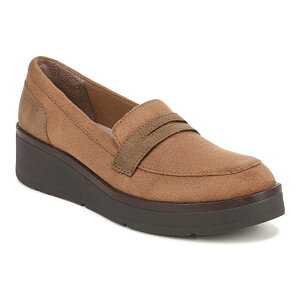 yz rW[Y fB[X Xb|E[t@[ V[Y Bzees Fast Track Women's Slip-on Wedge Loafers Brown Fabric