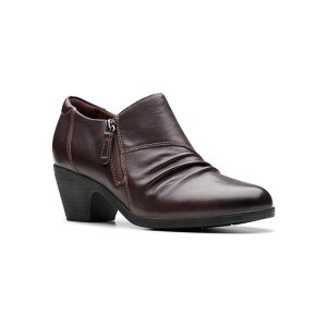 N[NX fB[X V[Y u[cECu[c AN U[ ClarksR Emily2 Braley Women's Leather Ankle Boots Dark Brown uE
