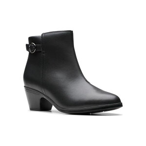 N[NX fB[X V[Y u[cECu[c AN U[ ClarksR Emily2 Belle Women's Leather Dress Ankle Boots Black ubN