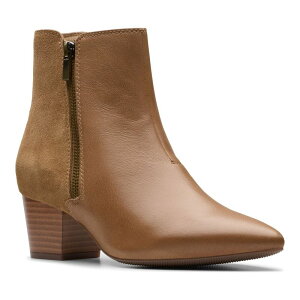 N[NX fB[X V[Y u[cECu[c AN U[ ClarksR Ellanie Vibe Women's Leather Ankle Boots Taupe g[v
