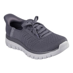 yz XPb`[Y fB[X T_ V[Y Skechers Hands Free Slip-insR Graceful First Blush Women's Shoes Charcoal