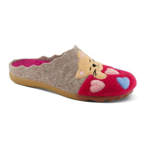 tNTX fB[X V[Y T_ E[ Flexus by Spring Step Wool Cuttlecat Women'slippers Fuchsia Multi t[V