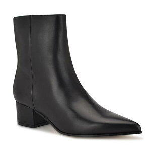 yz iCEFXg fB[X u[cECu[c V[Y Nine West Maribu Women's Pointy Toe Dress Ankle Boots Black Leather