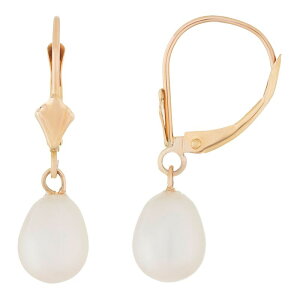 yz Aufbh fB[X sAXECO ANZT[ 14k Gold Freshwater Cultured Pearl Leverback Earrings 14k Gold