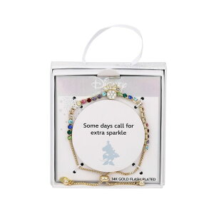 fBYj[ fB[X ANZT[ uXbgEoOEANbg Disney's Minnie Mouse 14k Gold Flash Plated Multicolored Cubic Zirconia Tennis Bolo Bracelet Silver Vo[