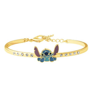 yz fBYj[ fB[X uXbgEoOEANbg ANZT[ Disney's Lilo & Stitch Gold Plated Crystal Bangle Bracelet Gold Tone