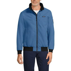 yz YGh Y WPbgEu] AE^[ Big & Tall Lands' End Classic Squall Bomber Jacket Mariner Blue