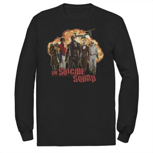 yz CZX LN^[ Y TVc gbvX Men's The Suicide Squad Group Explosion Portrait Tee Black